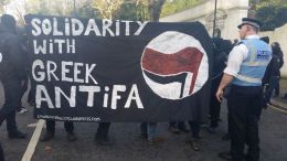 Antifascists move to intercept them